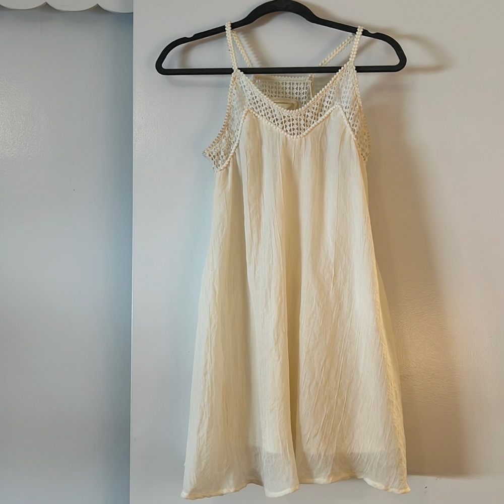 H&M White Spaghetti Strap Dress Size 2